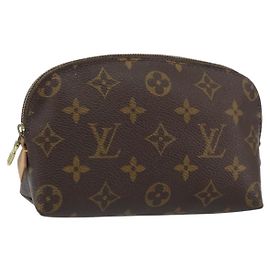 LOUIS VUITTON Pochette Cosmetica Monogram PM Pouch M43998 LV Auth BA9254