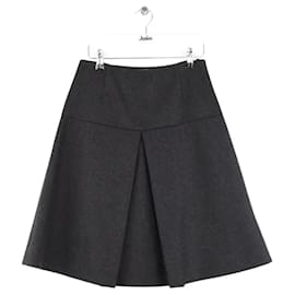 Falda de lana antracita - Miu Miu