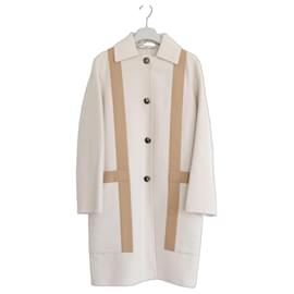 Abrigo de cachemira y cuero Hermès H