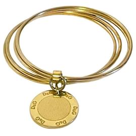 Iconico bracciale e DOLCE & GABBANA in acciaio placcato oro "Flutter" - Dolce & Gabbana