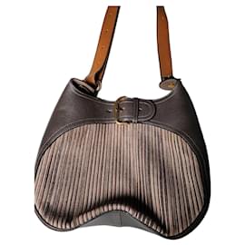 Borsa a tracolla Delvaux Chardonnay in pelle taupe