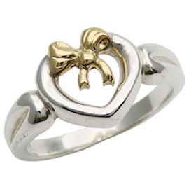 Anillo Corazón Cinta Tiffany & Co. en Plata y Oro Amarillo