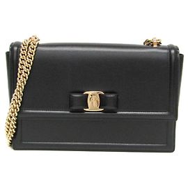 Bolso de Hombro de Cuero Vara de Salvatore Ferragamo