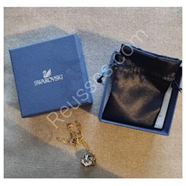 Collar Pendentivo Swarovski Auténtico (Baño de Oro)