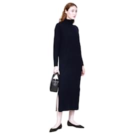 Allude Navy Woll-/Kaschmirkleid