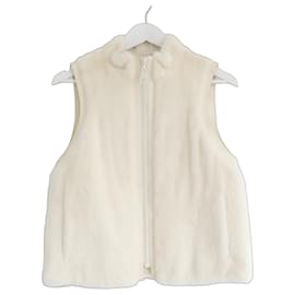 Weste aus cremefarbenem Nerzfell Louis Vuitton FR36/UK8