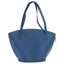 LOUIS VUITTON Borsa a Spalla Epi Saint Jacques Blu M52275 LV Auth 160158