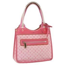 LOUIS VUITTON Monogram Mini Suck Catlin Borsa a Mano Rosa Oro M92930 LV Auth 159562