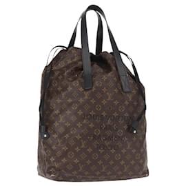 LOUIS VUITTON Bolsa Cabas Light Monogram Macassar Fragment M43416 Auth LV bs32011