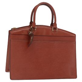 LOUIS VUITTON Borsa a Mano Epi Riviera Marrone M48183 LV Auth 160132