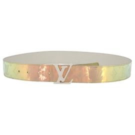 LOUIS VUITTON Cintura Prism Monogram Forma LV Argento M0219 Auth LV 162778V