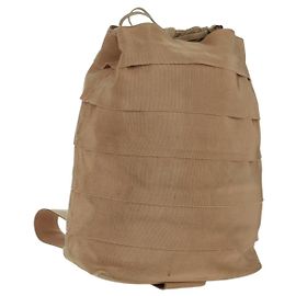 Borsa a Spalla Salvatore Ferragamo in Tela Beige Oro Auth bs31859