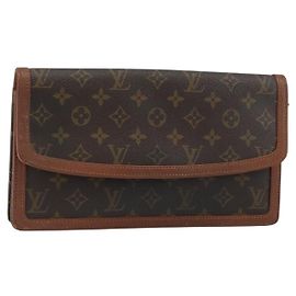 LOUIS VUITTON Monogram Pochette Dam GM Bolsa Clutch M51810 LV Auth 159045