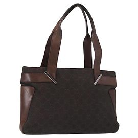Bolso Tote GG Canvas Gucci Marrón Plata 73983 Auth gh1524