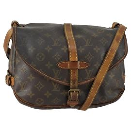 LOUIS VUITTON Borsa a Spalla Monogram Saumur 30 M42256 LV Auth ka1287