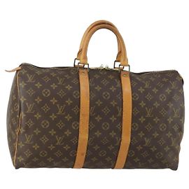 LOUIS VUITTON Borsa Boston Monogram Keepall 45 M41428 LV Auth 156591