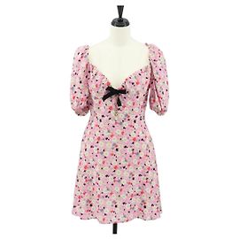 Miu Miu Mono de Seda Rosa Auth 154093