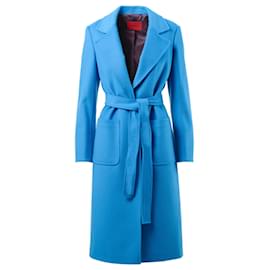 Cappotto in lana blu Max & Co