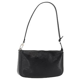 LOUIS VUITTON Epi Electric Pochette Accessoires Tasche Schwarz M4080N Auth SW1783