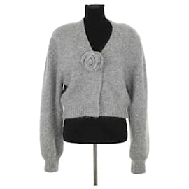 Cardigan in lana grigio - Rotate