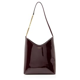 Saint Laurent Hobo Medio in Pelle Verniciata Rendez-Vouz