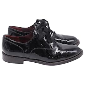 Scarpe Oxford stringate Marc Jacobs in pelle verniciata nera