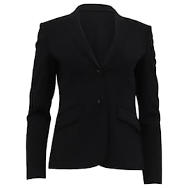 Hugo Boss Blazer de un solo botón en lana negra Boss