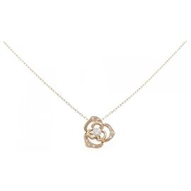 Autre Marque Collana in oro rosa Au750 e diamanti