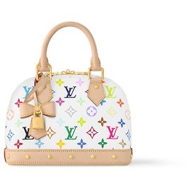 Borsa a mano Louis Vuitton Alma x TM Murakami Multicolore in Tela