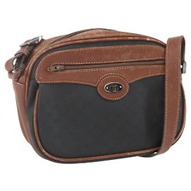 Gucci Bolso de Hombro Micro GG Supreme de Cuero PVC Negro Auth ep12573