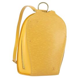 LOUIS VUITTON Zaino Epi Mabillon Giallo M52239 LV Auth 157244