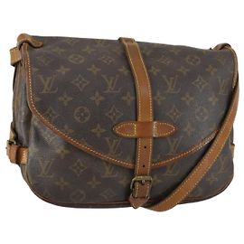 LOUIS VUITTON Borsa a Spalla Monogram Saumur 30 M42256 LV Auth ka1380