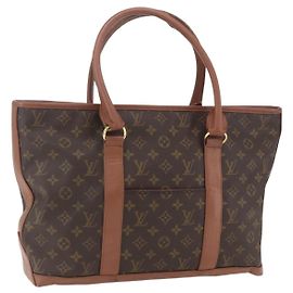 LOUIS VUITTON Monogram Sac Weekend PM Handtasche M42425 LV Auth BA9356