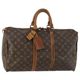 LOUIS VUITTON Monogram Keepall 45 Boston Tasche M41428 LV Auth bs31942