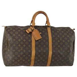 LOUIS VUITTON Borsa Boston Monogram Keepall 55 M41424 LV Auth bs31933