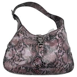 Autre Marque Gucci Jackie Hobo in Pelle Stampa Pitone – Vintage