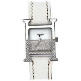 Hermes H Watch Double Tour Stainless Steel Quartz - Hermès