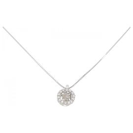 Autre Marque PT900 PT850 Diamant-Halskette