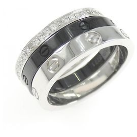 Cartier Love Ring 750 Weißgold Keramikkring Größe 9.5