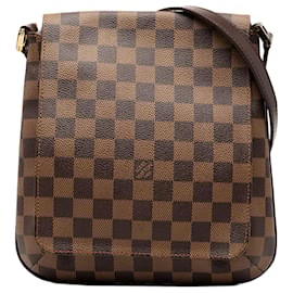 Louis Vuitton Musette Salsa em Damier Ébène marrom com alça longa