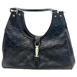 Gucci Jackie Medium in pelle Guccissima nera – 2000s