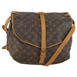 LOUIS VUITTON Borsa a Spalla Monogram Saumur 35 M42254 LV Auth ka1233