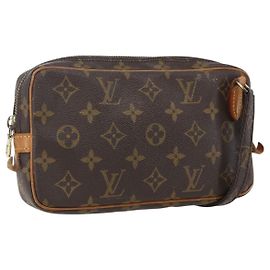 LOUIS VUITTON Monogram Marly Bandouliere Schultertasche M51828 LV Auth 159555