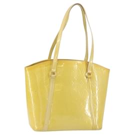LOUIS VUITTON Tote Bag Avalon MM Monogram Vernis Broncorail M91743 Auth gh1576