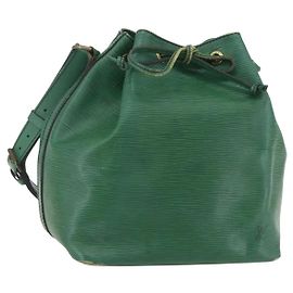 LOUIS VUITTON Borsa a Spalla Petit Noé Epi Verde M44104 LV Auth 159386