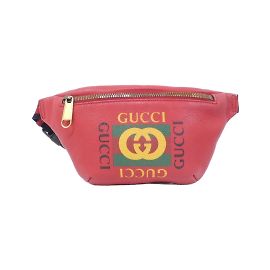 Marsupio in pelle rossa Gucci