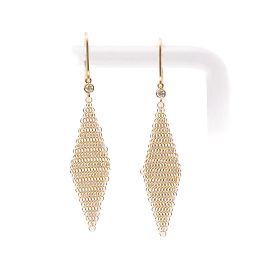 Tiffany & Co Orecchini a goccia in diamante a rete Elsa Peretti di Tiffany