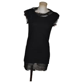 Lanvin Kleid Schwarz aus Wolle und Seide Größe 42 IT