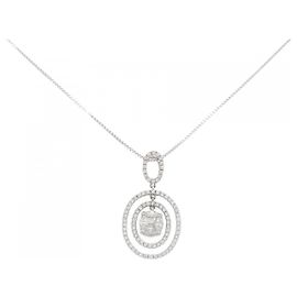 Autre Marque Collana in diamante in oro bianco Au750