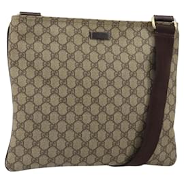 Gucci Zip-Top Messenger Bag GG beschichtete Leinwand mittel